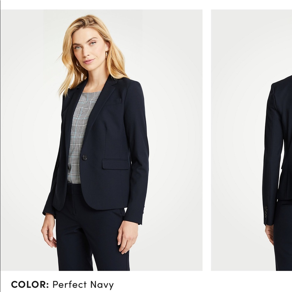 Ann Taylor Suit Perfect Navy